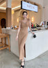 Broad Neck Body Fit Dress